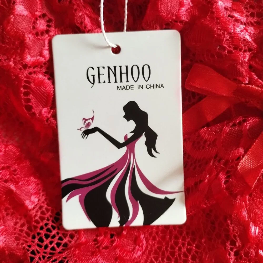 Genhoo (L) Racy Red Lingerie Set - Picture 6 of 6